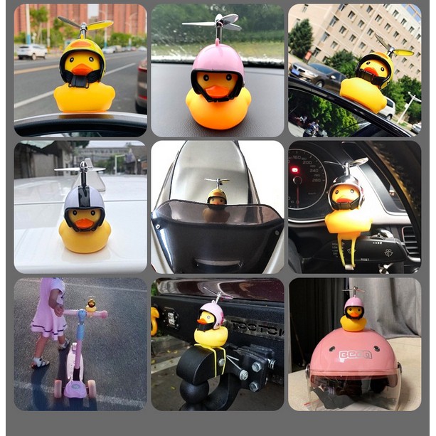 Bebek helm mainan mobil bunyi helm baling - baling dashboard