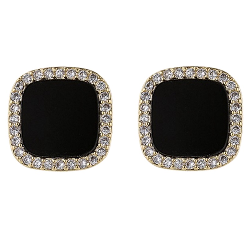 Anting Tusuk Sterling Silver 925 Desain Bunga Mawar CZ Mewah Untuk Wanita / Hadiah Valentine