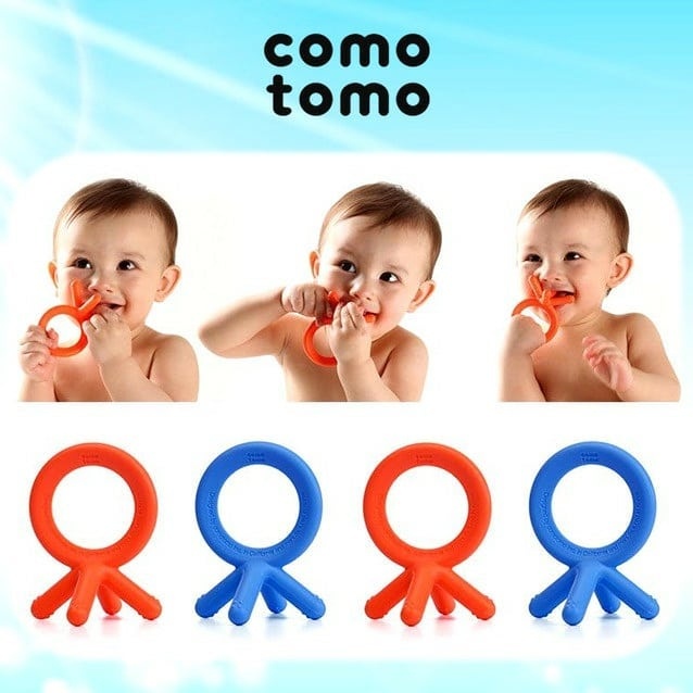 COMOTOMO SILICONE TEETHER [ORANGE, BLUE]