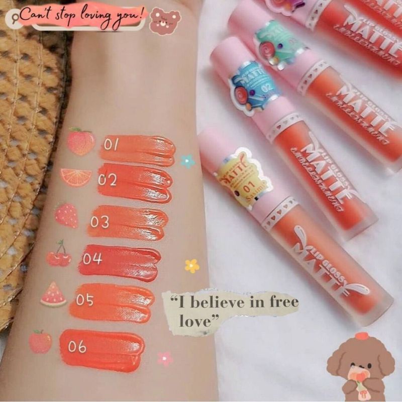 PROMO 6PC!! LIP GLOSS MATTE SASIMI (PICT 1) NO.S863