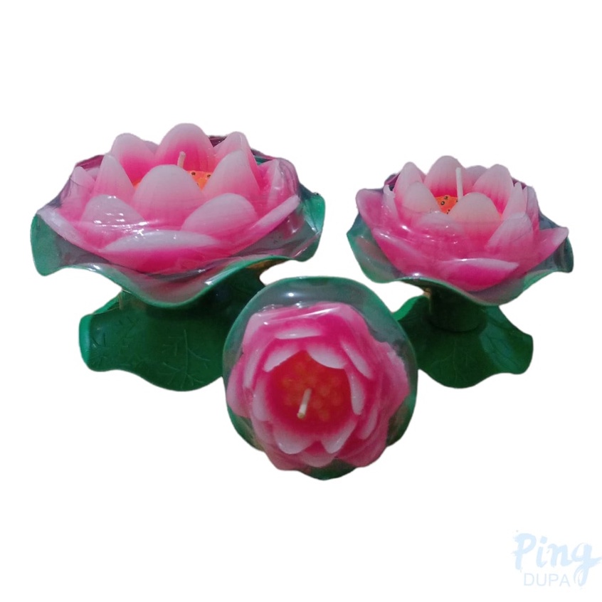 Lilin Lotus Bunga Teratai Nyala 18 Jam Lian Hua