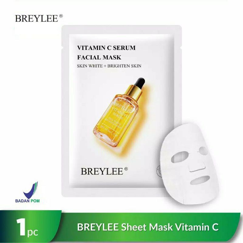 [BPOM] Breylee Facial Mask Hyaluronic Acid / Retinol Lifting/Rose Hydrating /Vitamin C /Pomegranate