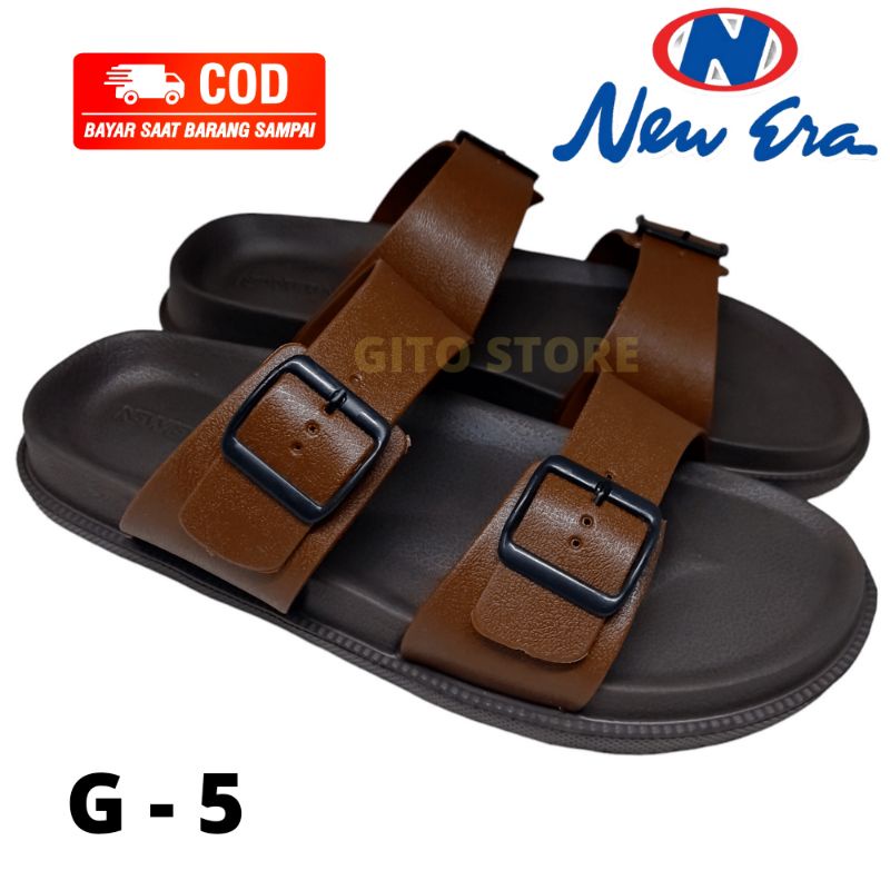 Sandal  Selop Pria New Sendal  Pria Model Ban Dua - Sandal Santai Pria