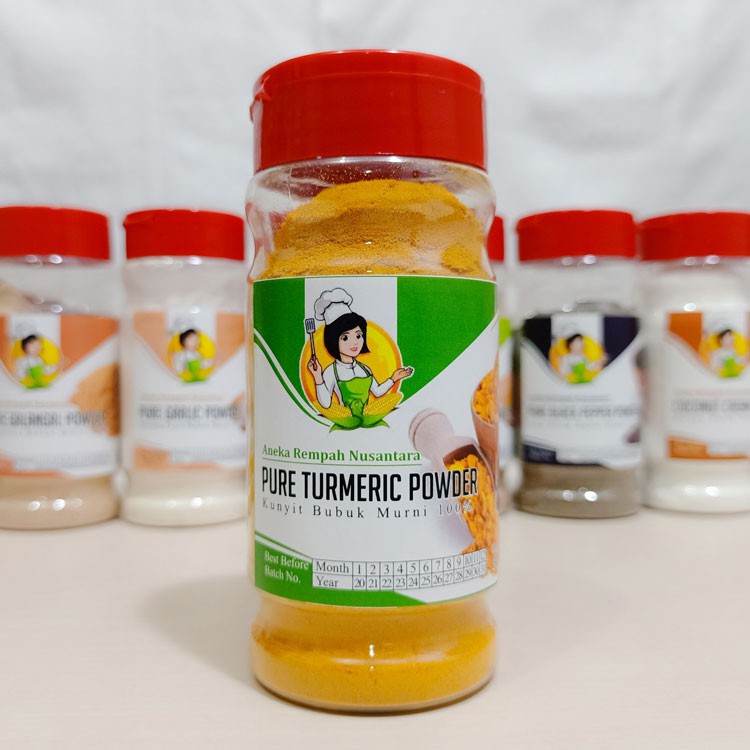 Kunyit Serbuk Bubuk Organik Murni 100% 50Gr - Pure Turmeric Organic Extract Powder