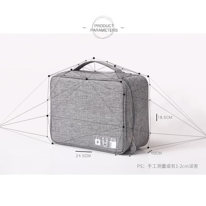 Travel Pouch Gadget Storage Organizer Bag Tas Penyimpanan Kabel Charger