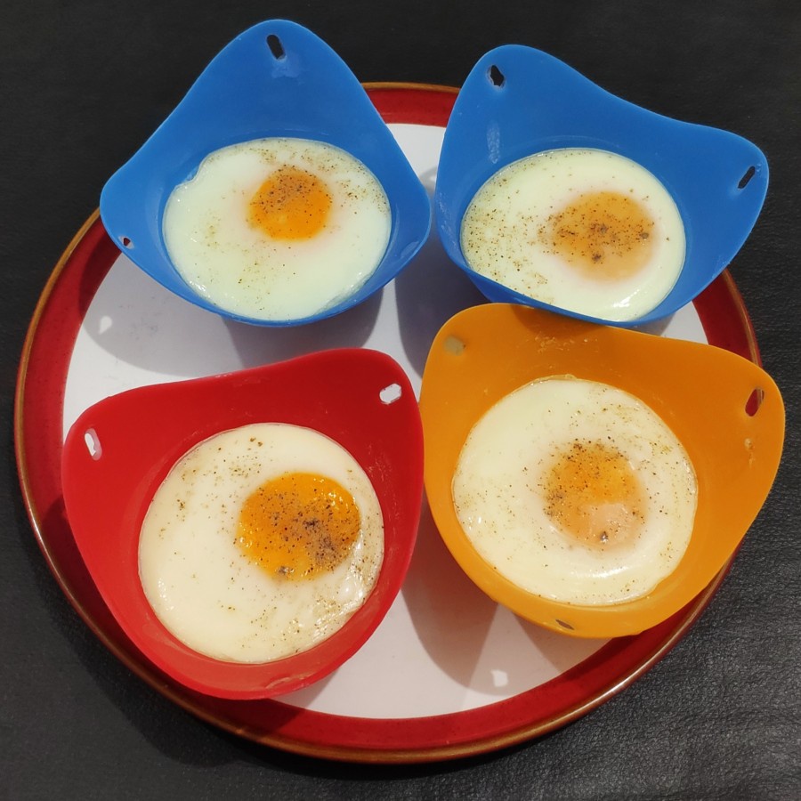 Cetakan Telur Rebus Silikon Silicone Egg Poacher Food Grade