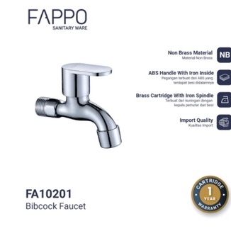 Kran Air Tembok FA 10201- FAPPO / KERAN AIR PENDEK
