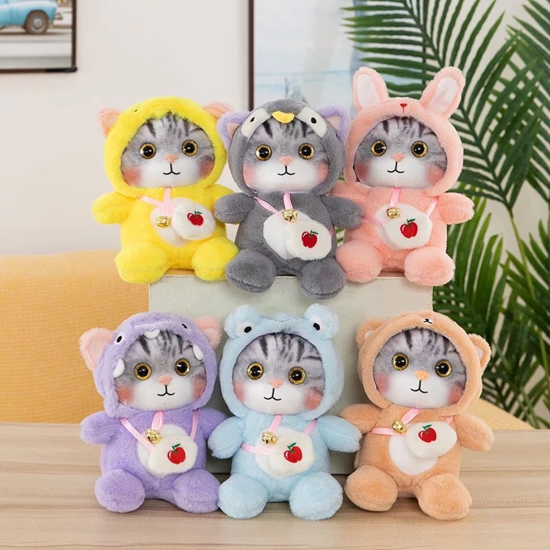 Boneka kucing cat kostum kawai import