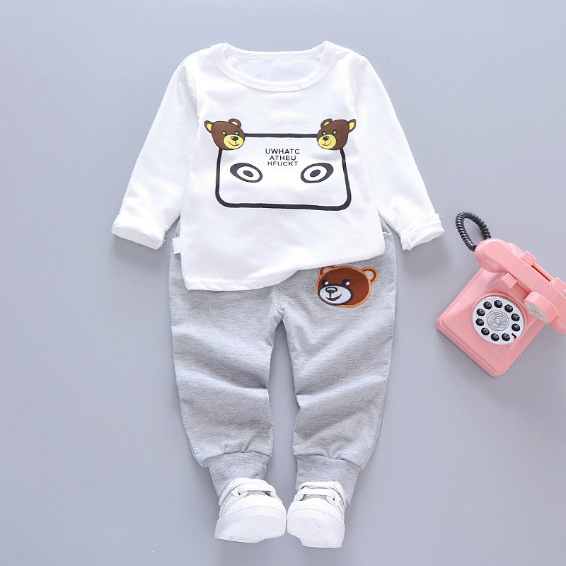 CHUBBI 34 Setelan Set 3Pcs Anak Laki Tshirt Jaket Bear