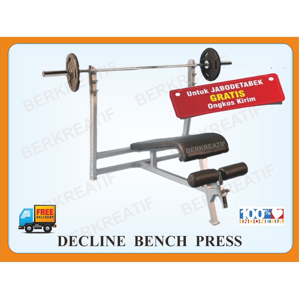 Alat Fitness Decline Bench Press Beban Shopee Indonesia