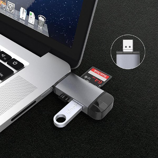 OTG Adapter Card Reader 6 in 1 USB 3.0 Type C / Micro USB / SD Card / TF Memory Card Read OTG Adapter