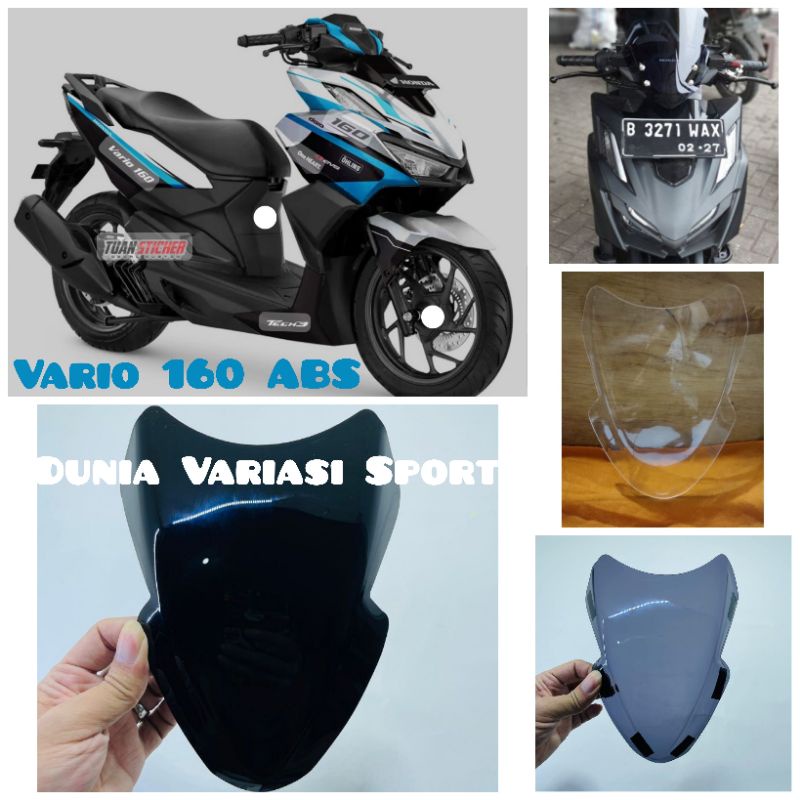 Visor/Winsil Vario 160 ABS Free Double Tip Winshield Vario 160 Bestquality