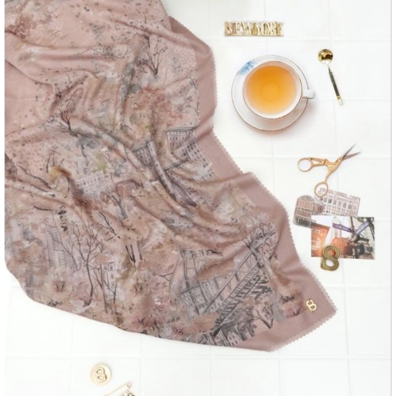 New York 3 buttonscarves BOWERY