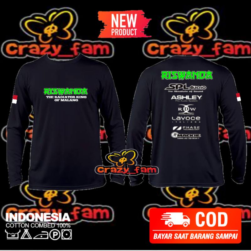 KAOS LENGAN PANJANG RISWANDA AUDIO SOUNDSISTEM