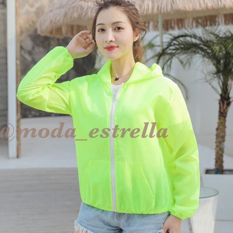 ww JAKET SEPEDA WANITA/JAKET LARI OLAHRAGA GOWES WATERPROOF/RUNNING JACKET TRANSPARAN PARASUT ANTI-