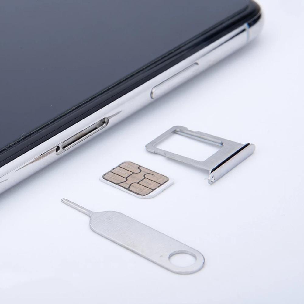 Agustina Sim Card Tray Ejector Universal Stainless Steel Alat Kunci Telepon Pin Ejecting Menggunakan Telepon Alat Pin Kartu Pelepas Ponsel