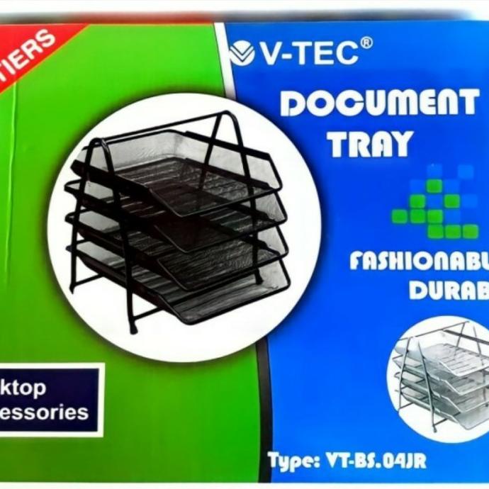 

Letter Tray / Bak Surat Besi V-Tec 4 Susun Vt-Bs.04Jr Terlaris