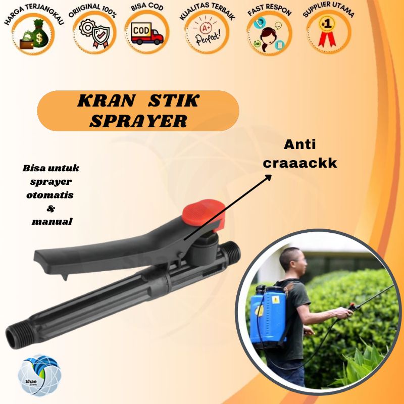 STOP KRAN PENCET HANDLE STIK TANGKI PERTANIAN  SPRAYER ELEKTRIK OTOMATIS DAN MANUAL MURAH