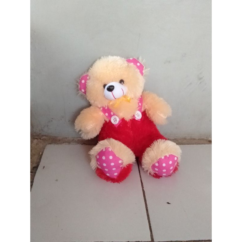 Boneka Beruang Rompi Mini 40cm