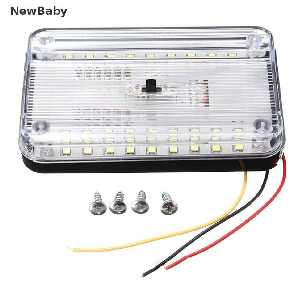 Lampu 36 LED 12V Warna Putih Untuk Interior Atap Mobil