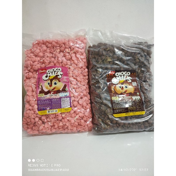 

choco chips simba coklat & strawberry kemasan besar 1kg