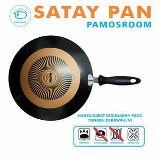 Pamosroom Maxim Venice Satay Pan 28cm Alat Panggang Sate Gas Alat