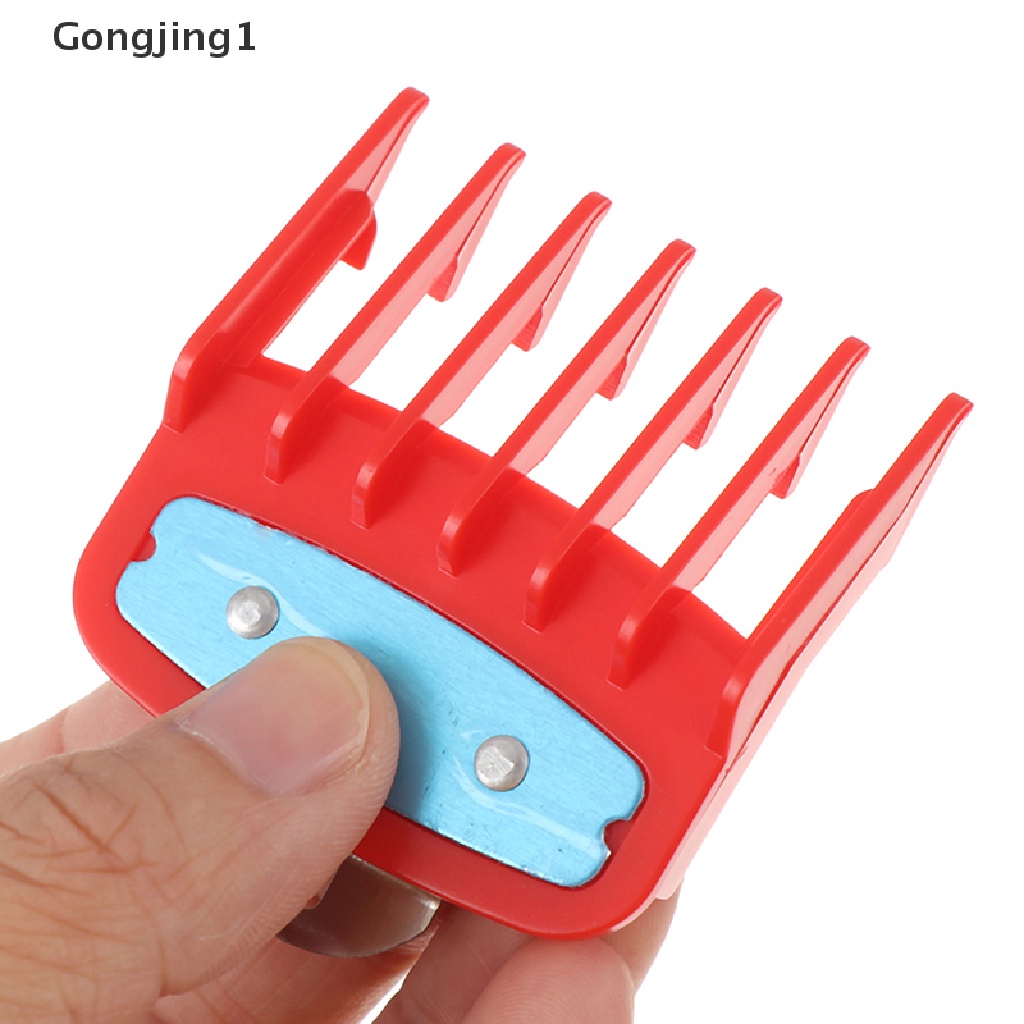 Gongjing1 Set Sisir Panduan Ukuran 1.5 + 4.5mm Warna Merah Dengan Holder Metal