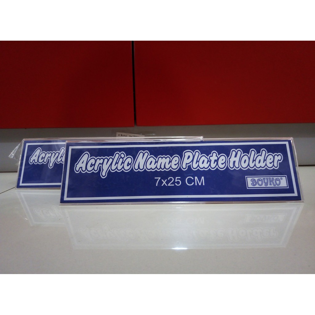 

ACRYLIC TEMPAT NAMA MERK BOYKO 1 LAPIS