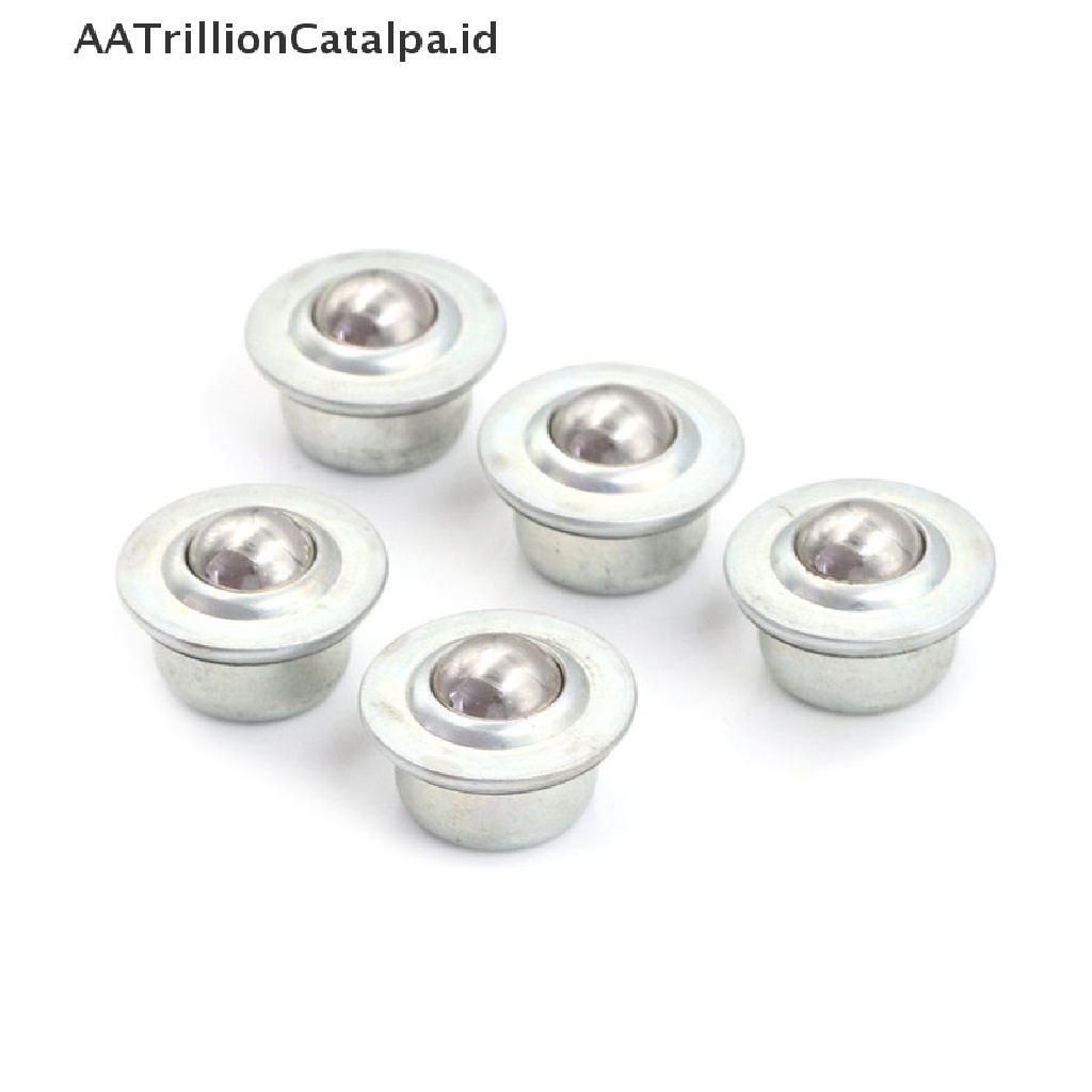 5 Pcs CY-15H 32mm Ball Bearing Unit Conveyor Roller Wheels Bahan Metal