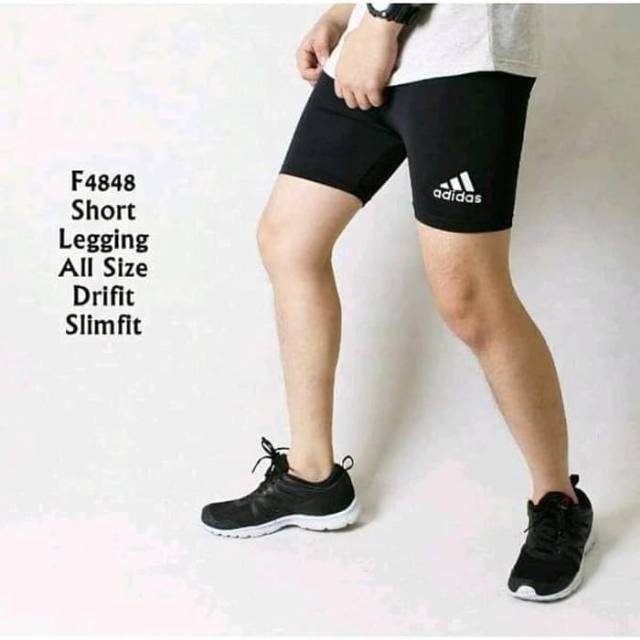 Celana Pendek Baselayer Adidas Shortpants Gym Fitness Renang Sepeda
