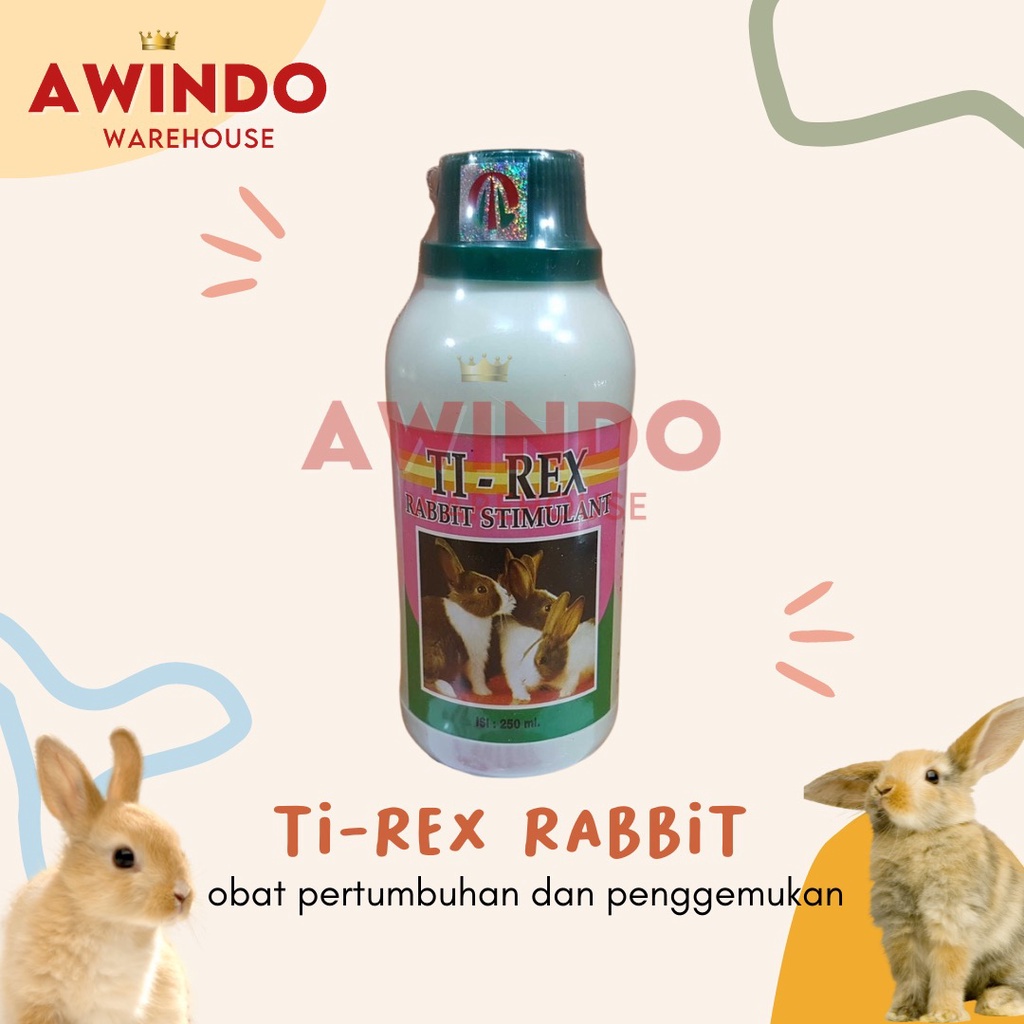 TIREX TI-REX - Obat Kelinci Vitamin Pertumbuhan Penggemukan Rabbit