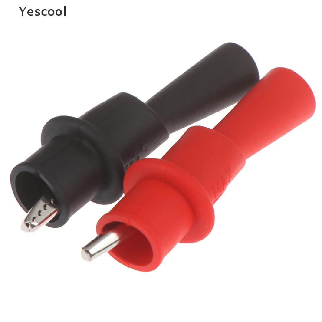 Yes 2pcs Kabel Jepit Buaya Insulated Untuk MultiMeter