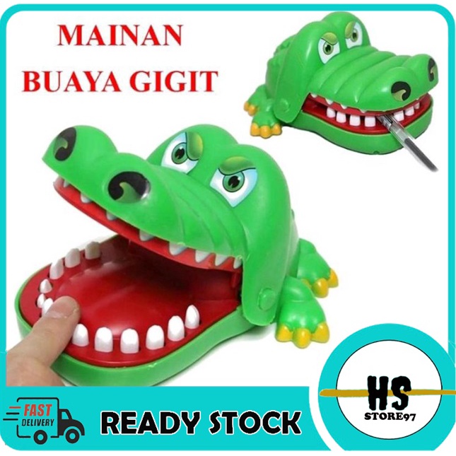 [BISA COD] MAINAN GAME MULUT BUAYA MAINAN CROCODILE BITE THE HAND LZ2 MAINAN MULUT BUAYA GIGIT JARI