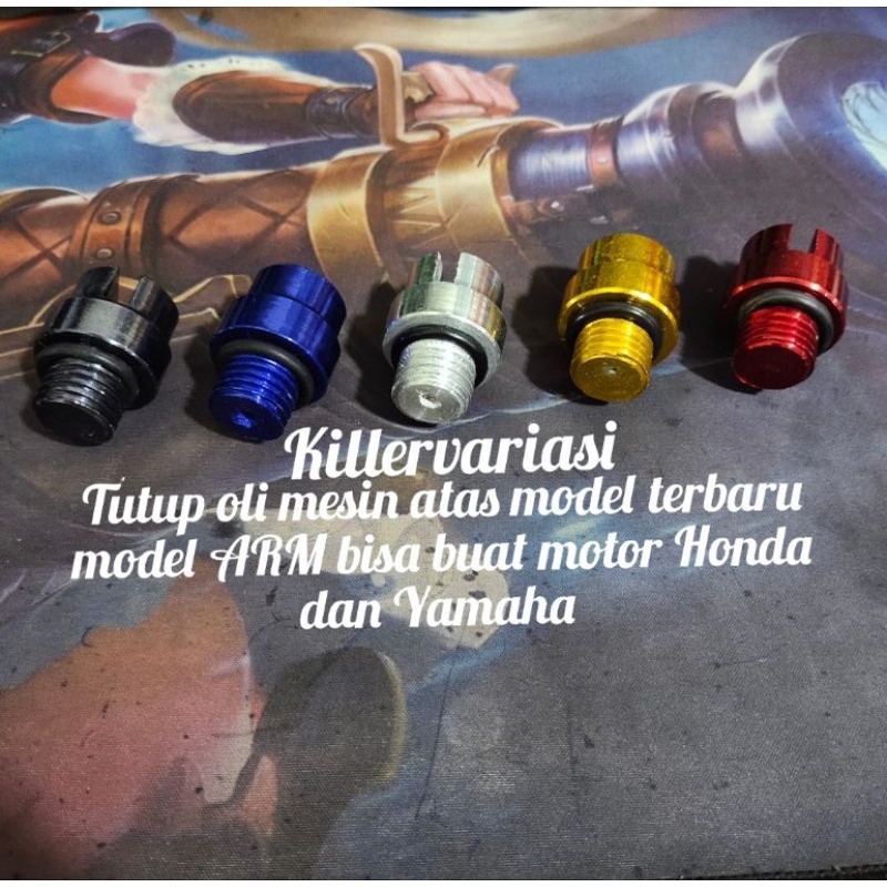 Tutup Oli mesin atas Universal - Engine Oil  Cap  Nmax, Aerox, Vario, Beat, Scoopy, Lexi, Cbr, DLL