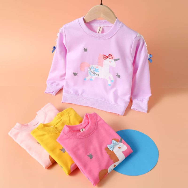 ￼Switer Anak Import 6-12Tahun/Kaos Anak Tangan Panjang/Sweater Anak Perempuan Import