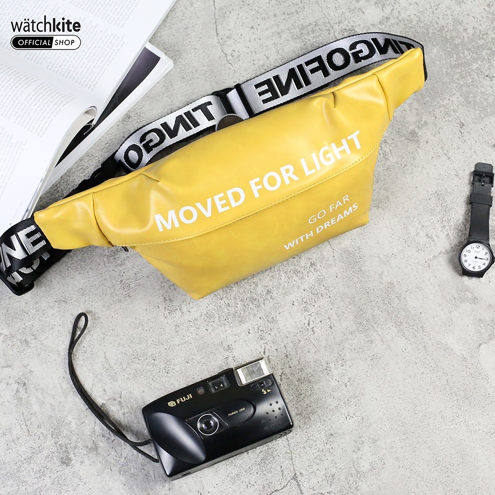 YIPINU TGF Tas Selempang Kulit Pria Wanita Waistbag Waterproof WATCHKITE WKOS