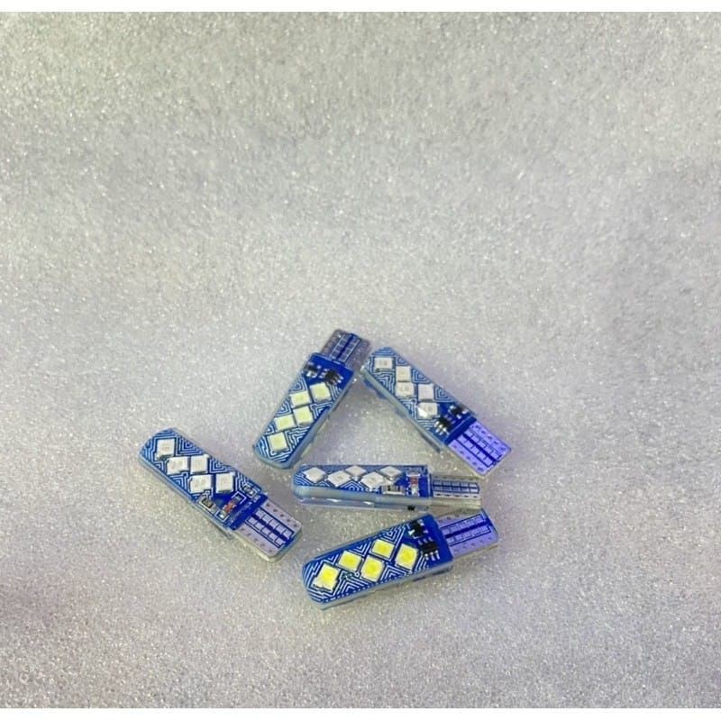 LAMPU SEN SENJA T10 JELLY BATIK 10LED KEDIP 12VOLT