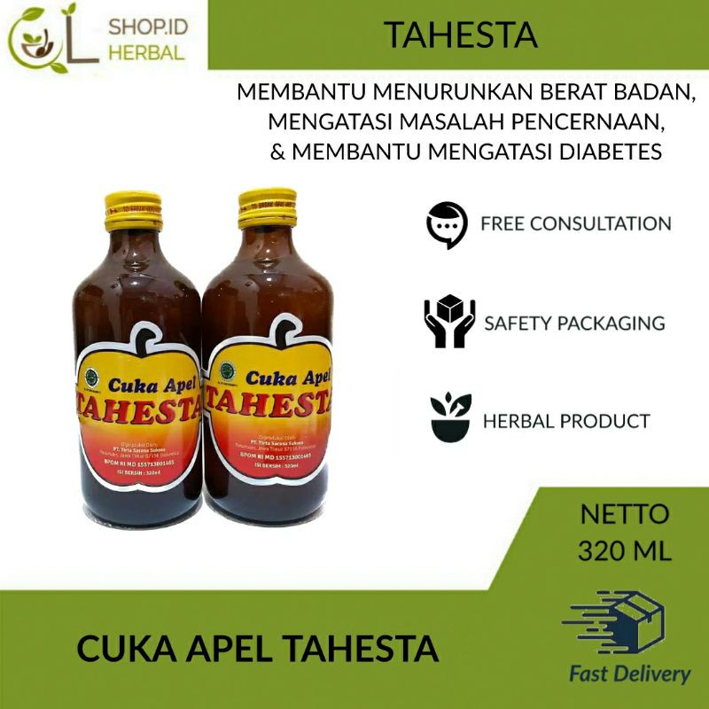 

CUKA APEL TAHESTA 350 ML Murni Original