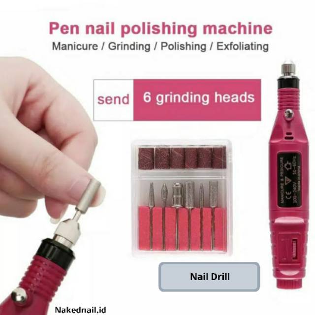 Electric nail drill grinding manicure machine mesin kikir amplas kuku nailart nail art manicure