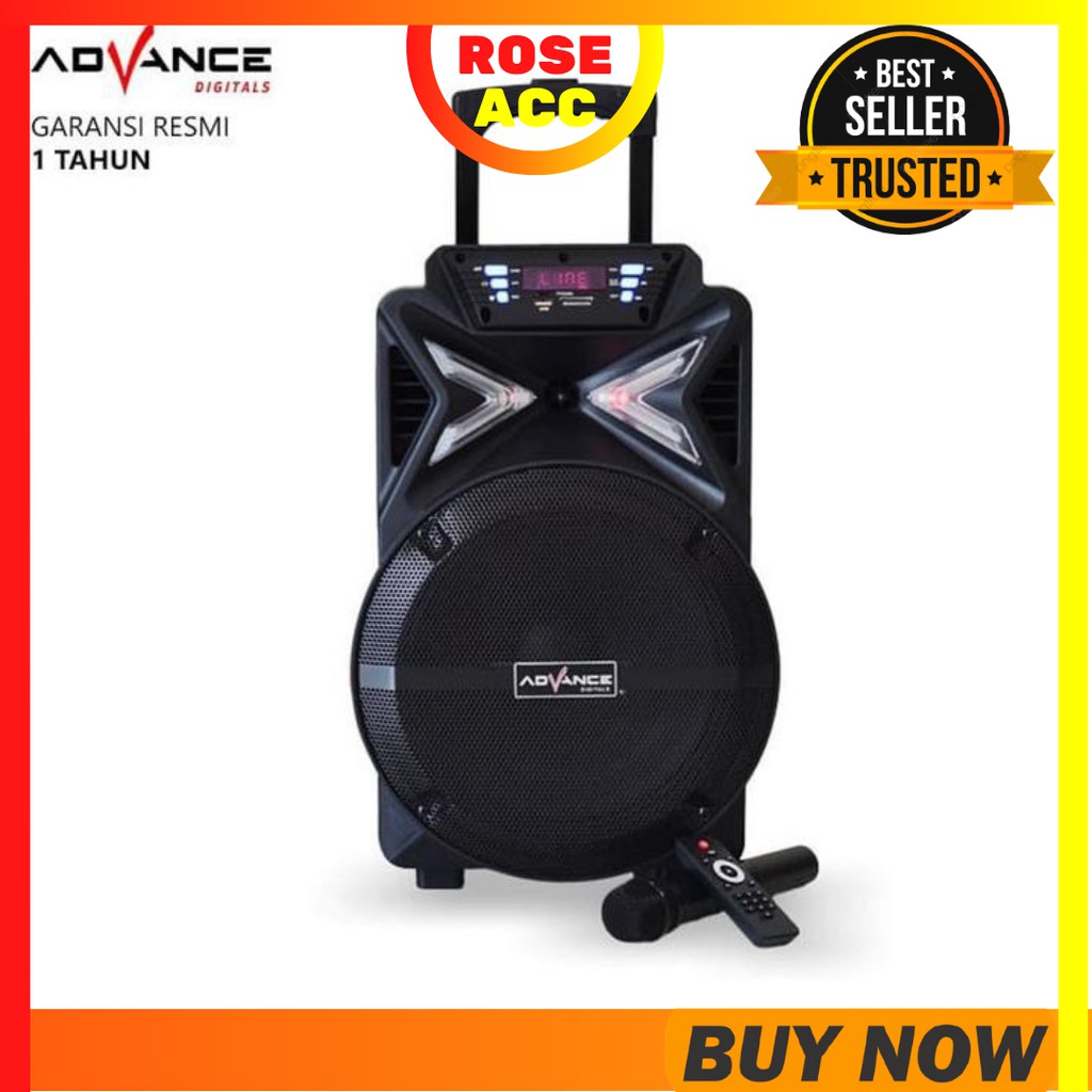 Advance K1212S Speaker Bluetooth PA Hi Fi Portable microSD Card