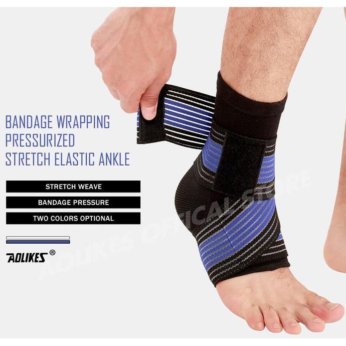 AOLIKES Ankle Support Strap Ankle Leg Support Knee Support Aolikes - Putih