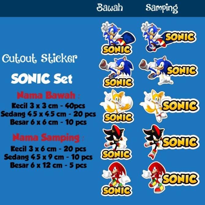 

STIKER LABEL NAMA TAHAN AIR / STICKER LABEL WATERPROOF CUTOUT - SONIC