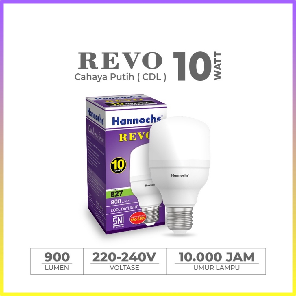 Hannochs Lampu LED Capsule Revo 10 Watt - Cahaya Putih