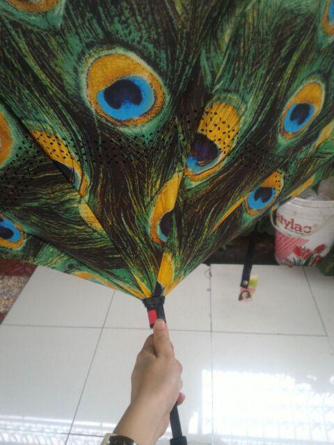 Payung Terbalik Reverse Umbrella Gagang C Kazbrella ( Bunga )