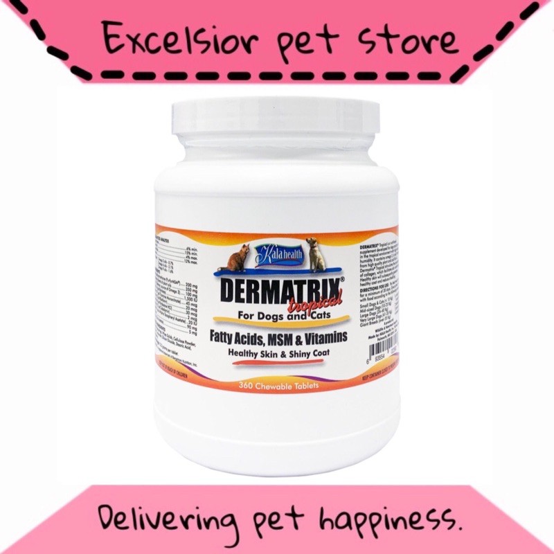 Dermatrix vitamin bulu anjing kucing 360 tabs