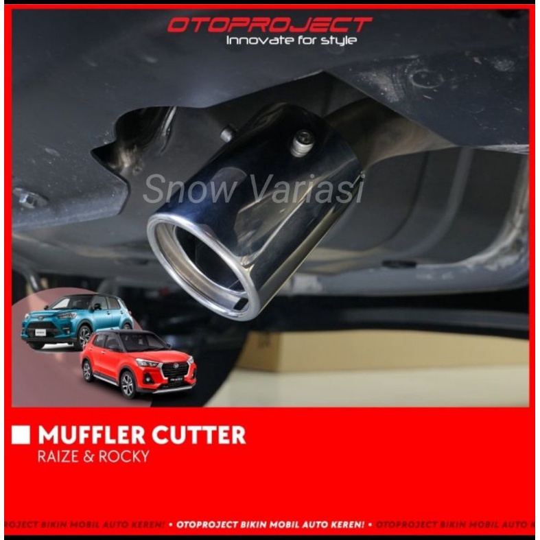 Muffler Cutter Buntut Knalpot Cover Raize Rocky 2021 2023 2024