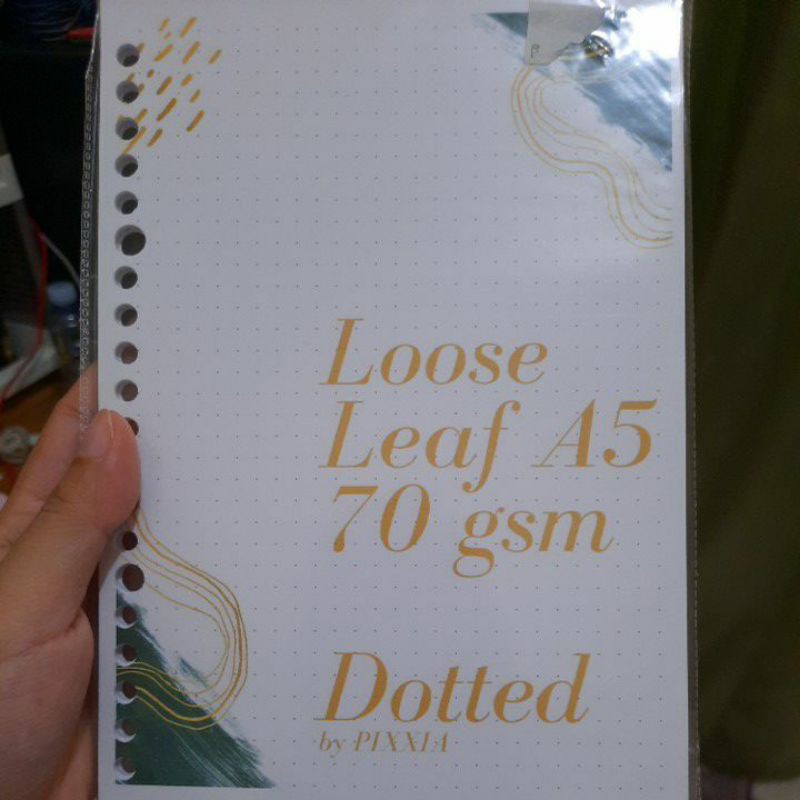 

Kertas Binder A5 Dotted isi 50 lembar (Loose Leaf A5 70 gsm 80 gsm dotted)