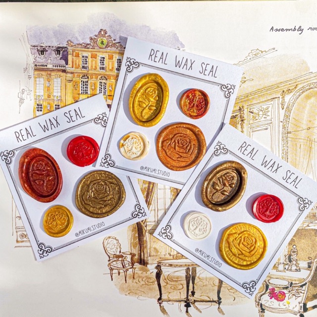 

[MIKUMI] Real Wax Seal Set | Wax Sealing | Sealing Wax | Wax Seal | Wax Seal Murah