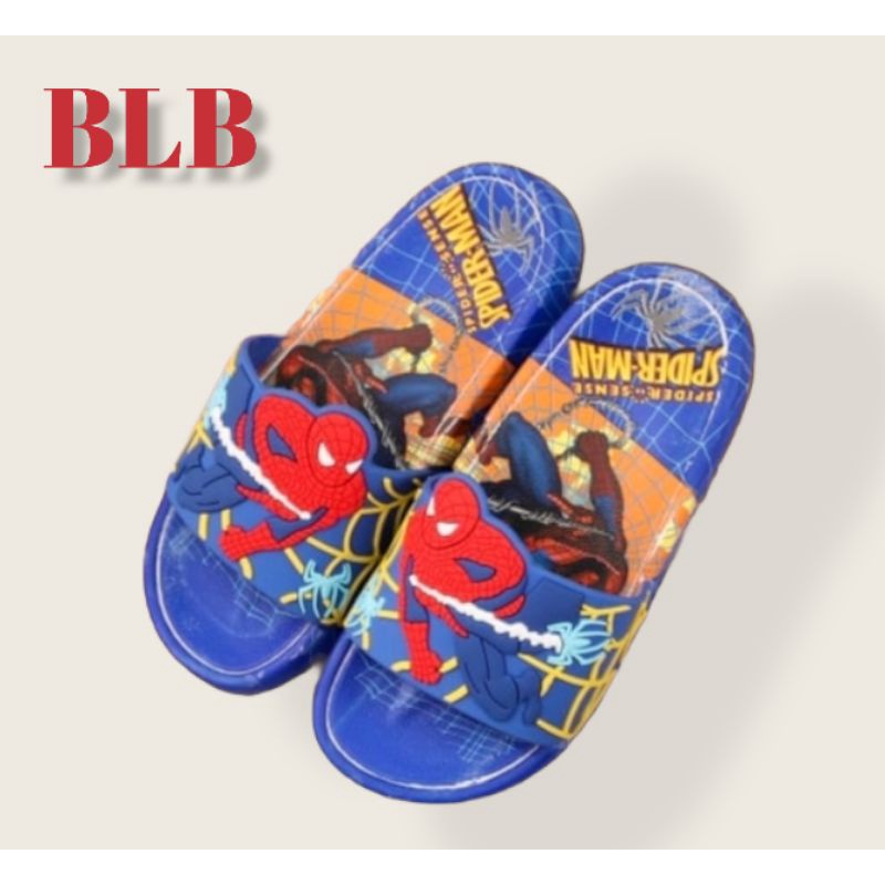 SANDAL KARET ANAK KARAKTER SPIDER INPORT SANDAL JELLY IMPORT BUAT ANAK COWOK