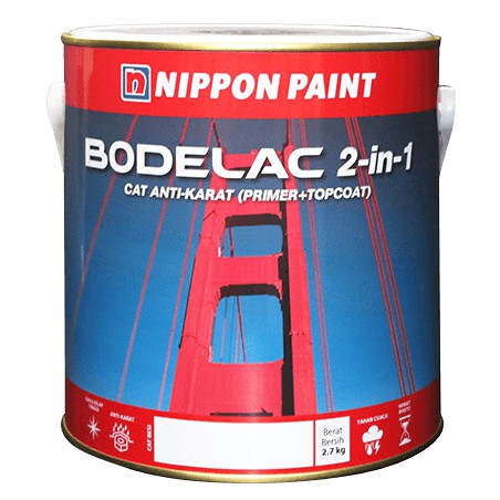  NIPPON  BODELAC 2in1 1 KG Cat  Besi  Anti  Karat  Shopee 